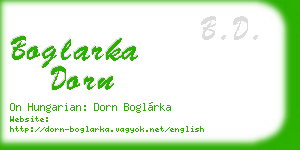 boglarka dorn business card