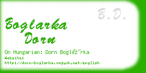 boglarka dorn business card